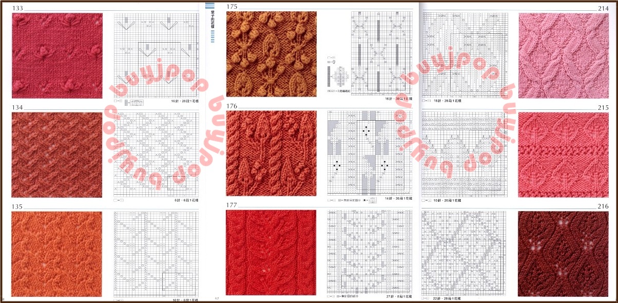 Out of Print Chinese Japanese Knit Craft Pattern Book 300 Knitting Stitch Sty...